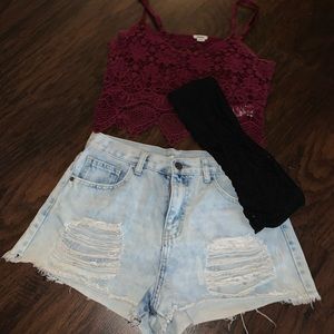 Forever 21 high waisted shorts